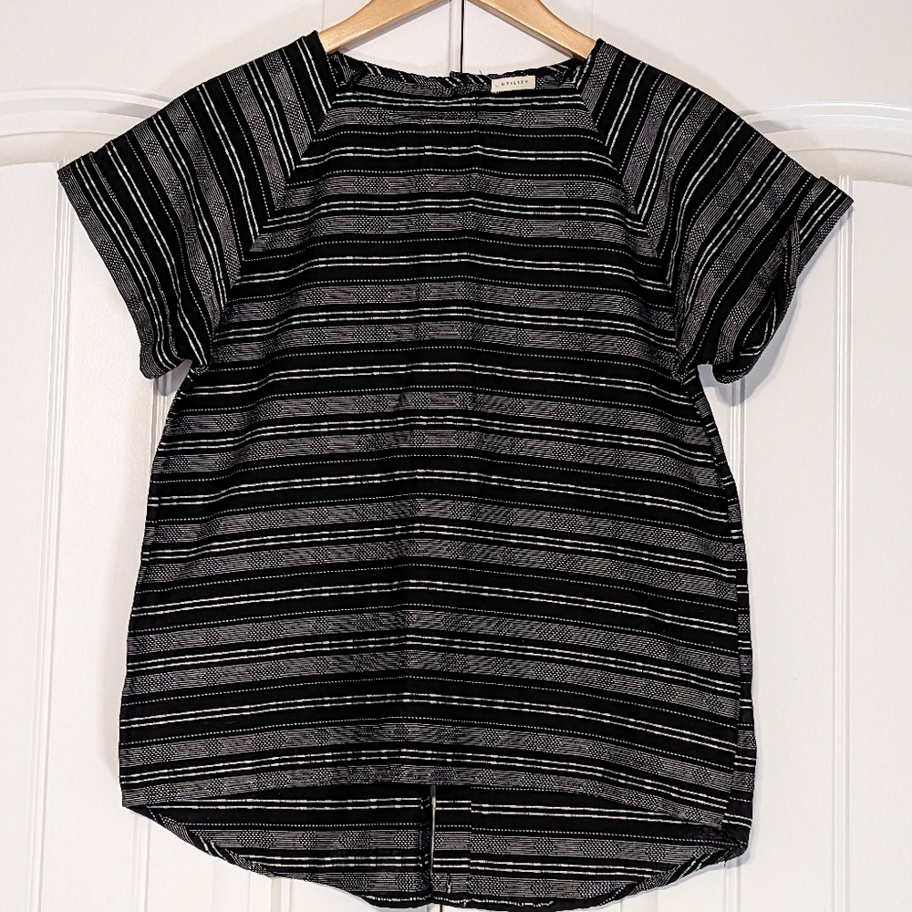 Bohme Black & White Linen Shirt